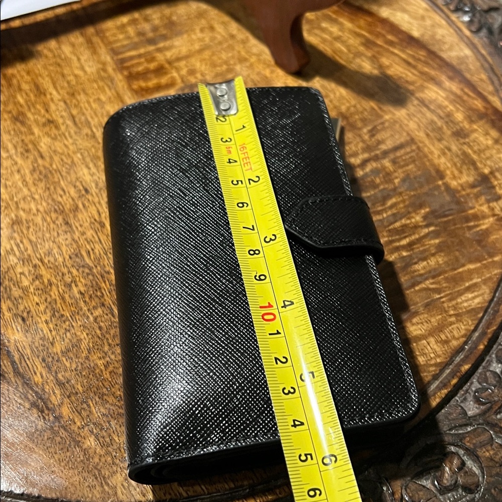 Kate Spade Black Zip Wallet Saffiano Leather - Picture 11 of 13